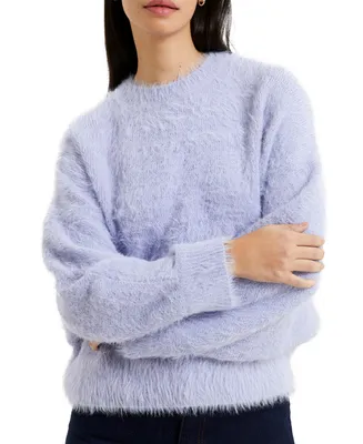 French Connection Women's Crewneck Fluffy Sweater