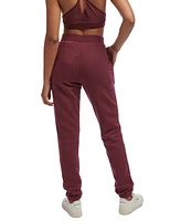 Reebok Women's Lux Fleece Mid-Rise Pull-On Jogger Sweatpants