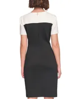 Tommy Hilfiger Petite Color-Blocked Asymmetric Dress