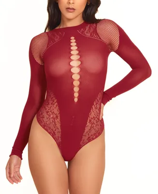 Miraclesuit Women's Extra Firm Tummy-Control Sheer Trim Bodysuit