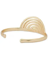 Lucky Brand Gold-Tone Openwork Half Circle Cuff Bracelet