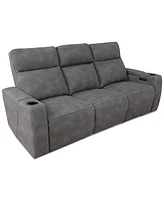 Greymel 84" Zero Gravity Fabric Sofa with Power Headrests, Created for Macy's