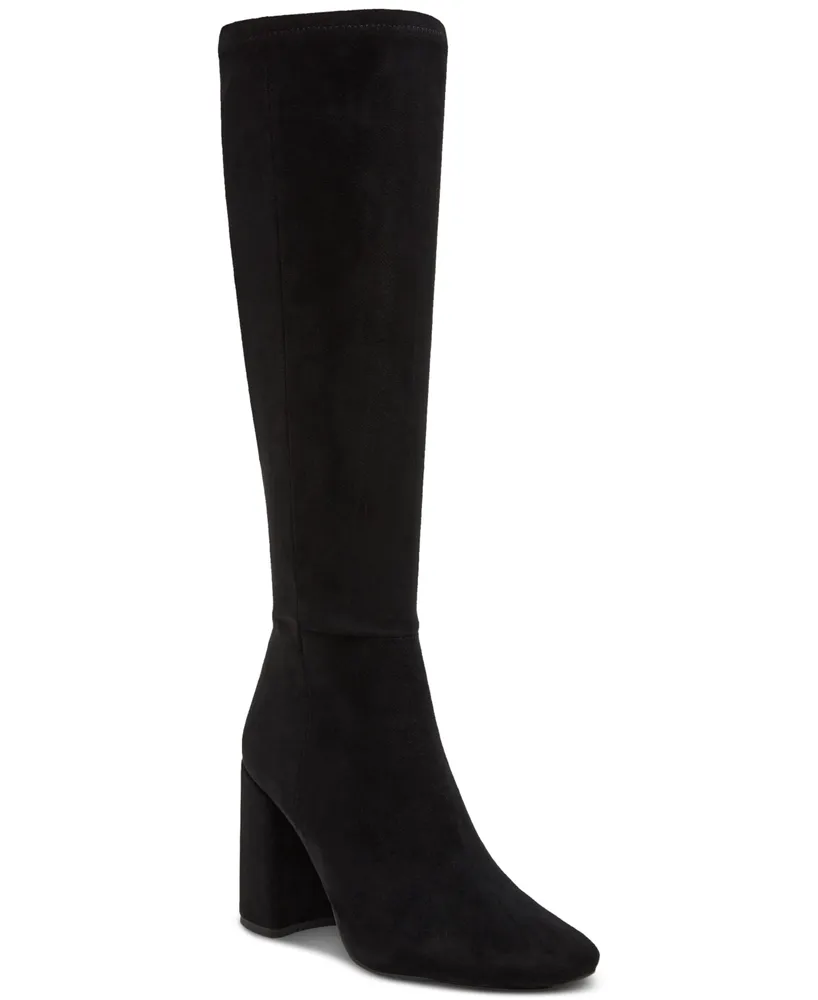 Steve Madden Women's Lizah Knee-High Block-Heel Dress Boots