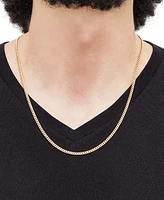 Italian Gold Miami Cuban Link 22" Chain Necklace (3mm) in 14k Gold