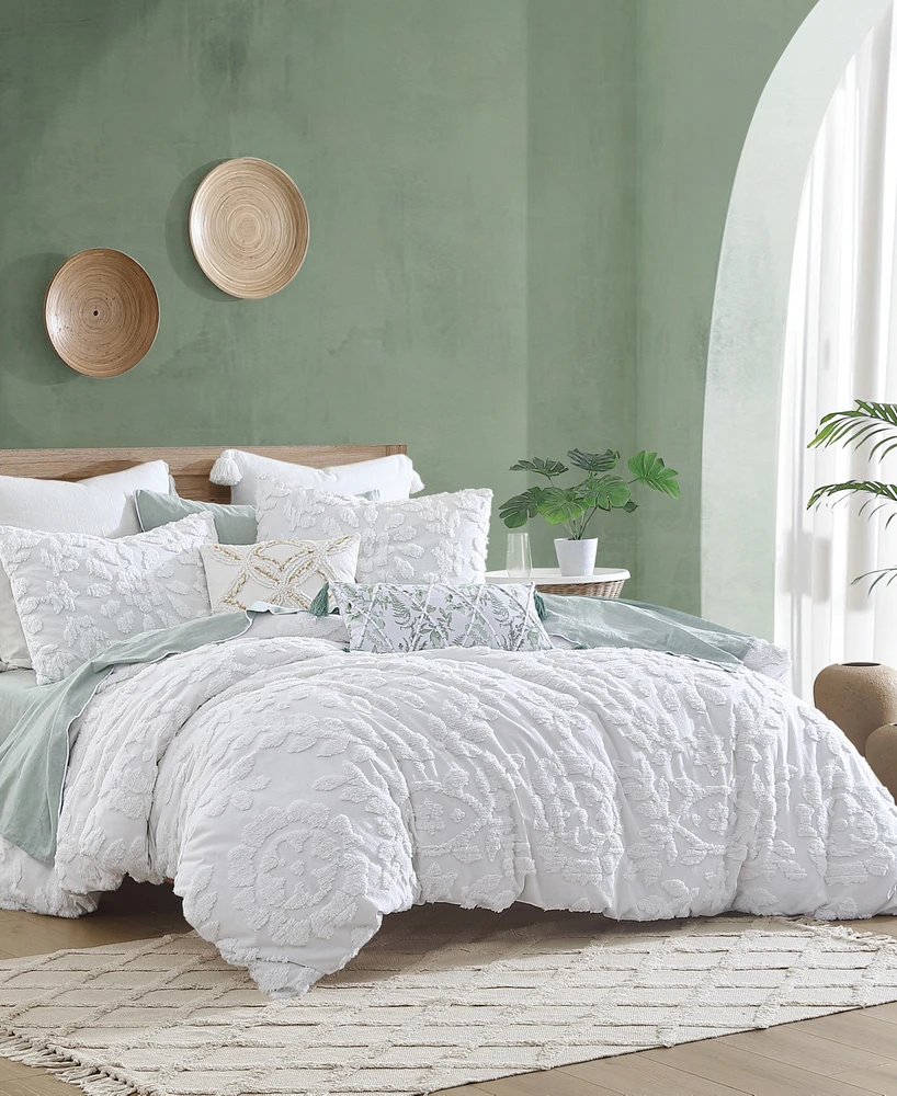 Peri Homeworks Chenille Laurel 3-Pc Comforter Set, King