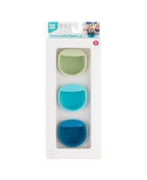 Bumkins Baby Boys and Girls Silicone Little Dippers Round Set, Pack of 3