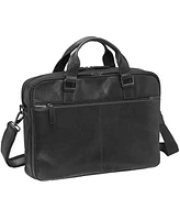 Mancini Men's Buffalo Briefcase with Dual Compartments for 15.6" Laptop