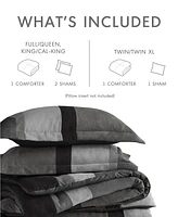 510 Design Boulder Stripe Micro Suede -Pc. Comforter Set