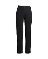 Lands' End Women's Starfish High Rise Pintuck Straight Leg Elastic Waist Pull On Ankle Pants