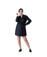 Women's Maternity Drapey Shirt Dress
