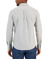 Michael Kors Men's Tattersall Button-Front Long Sleeve Shirt