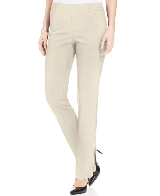 Jm Collection Plus & Petite Tummy Control Curvy-Fit Pants, Created for  Macy's