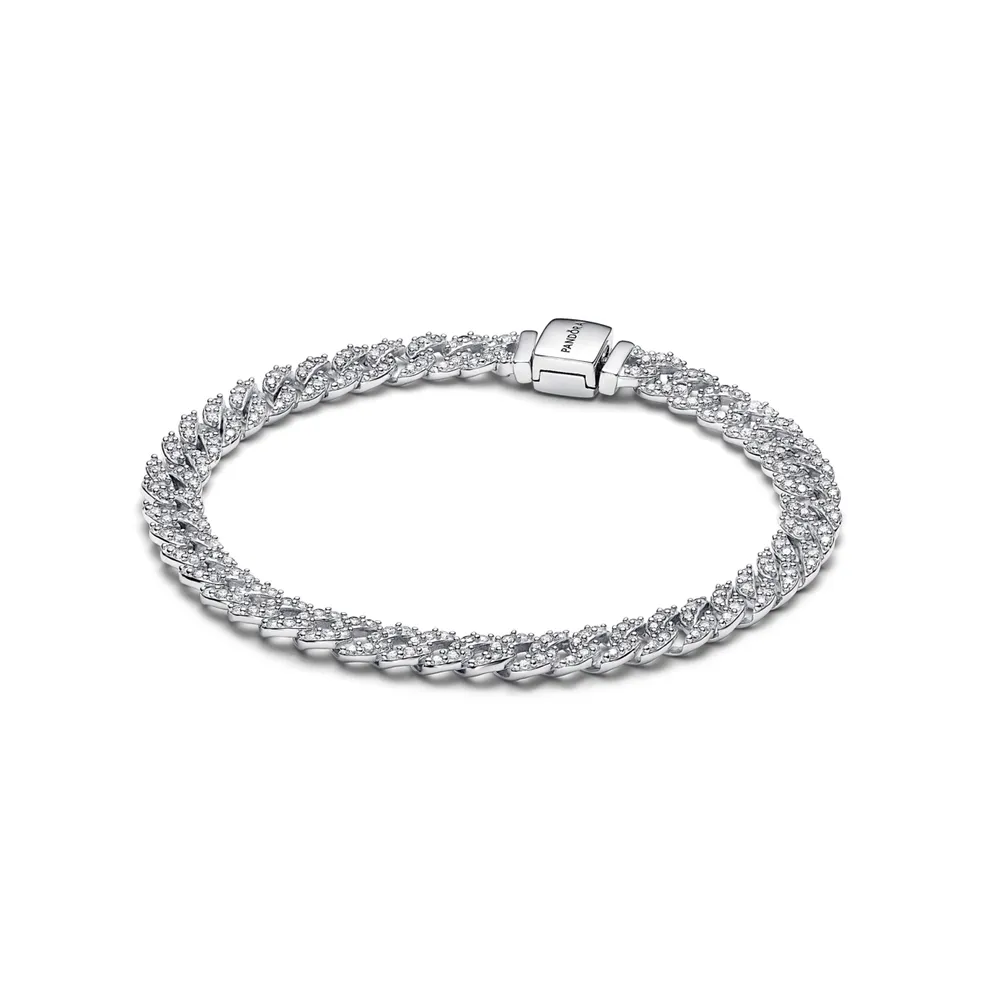 Pandora Timeless Cubic Zirconia Pave Chain Bracelet