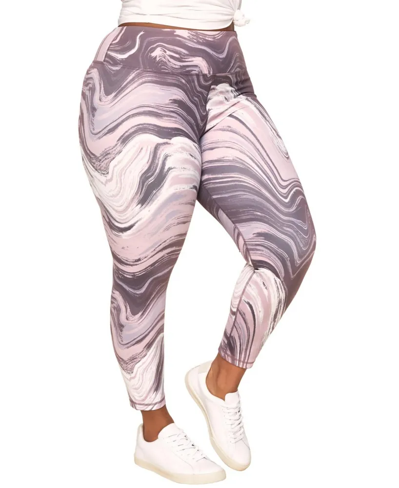 Walkpop Cora Cozy Women's Plus-Size Super-Soft Printed Legging