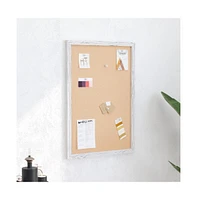 Cristal Cork Display Board With Wooden Frame And Push Pins