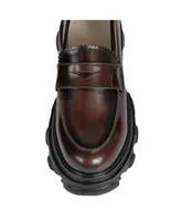 Peny Brown Patent Women Leather Loafer By Urbn Kicks
