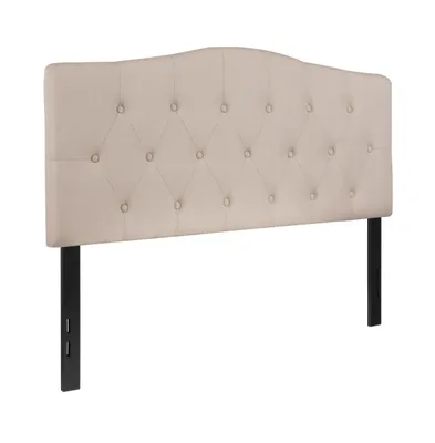 Arched Full Button Tufted Upholstered Headboard