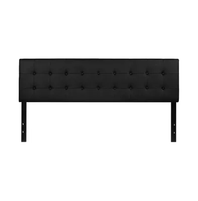 Button Tufted King Upholstered Headboard