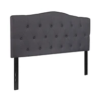 Arched Full Button Tufted Upholstered Headboard