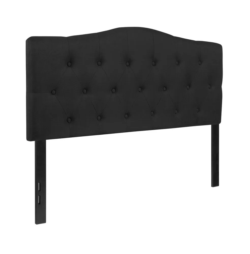 Arched Full Button Tufted Upholstered Headboard