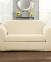 Sure Fit Stretch Pinstripe Two Piece Loveseat Slipcover