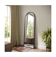 Muriel Arched Metal Framed Wall Mirror For Entryways, Dining Rooms