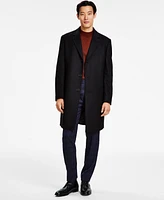 Michael Kors Men's Classic Fit Luxury Wool Cashmere Blend Overcoats