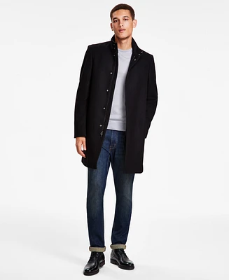 Calvin Klein Men's Mayden Slim-Fit Wool Blend Overcoat