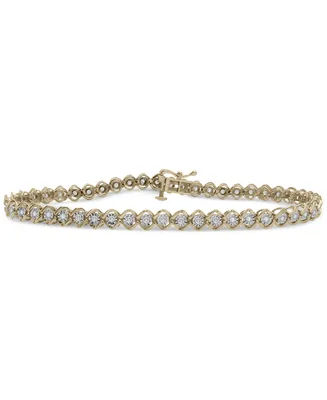 Diamond Link Tennis Bracelet (1/2 ct. t.w.) in 10k Gold, Created for Macy's