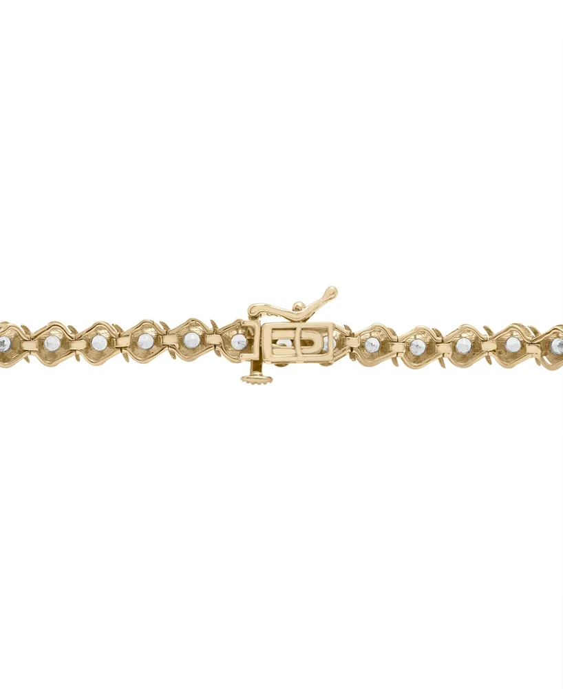Diamond Link Tennis Bracelet (1 ct. t.w.) in 10k Gold, Created for Macy's