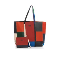 Dai Moda Wristlet (Multi Color Reclaimed Leather)