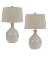 27" Height Ceramic Table Lamp Set