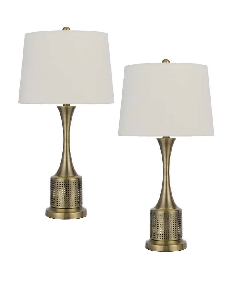 27.5" Height Metal Table Lamp Set