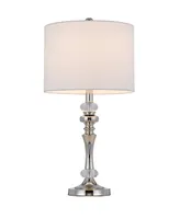 Effingham 24" Height Metal and Crystal Lamp Set