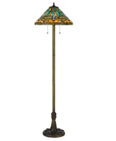 62.5" Height Metal and Resin Floor Lamp