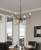 Seagrove 4 Light 29" Height Metal Chandelier