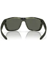 Costa Del Mar Men's Ferg Polarized Sunglasses, Mirror Polar 6S9002