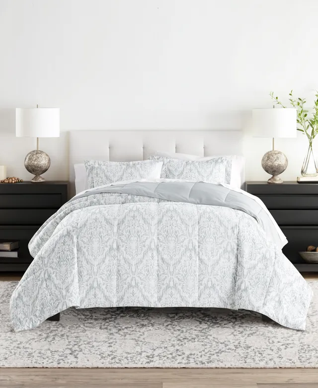 Home Collection Premium Down-Alternative Forget Me Not Reversible Comforter  Set