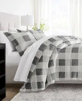 Home Collection 3 Piece Premium Ultra Soft Gingham Comforter Set