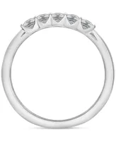 Diamond Five Stone Polished Ring (1/3 ct. t.w.) in Platinum