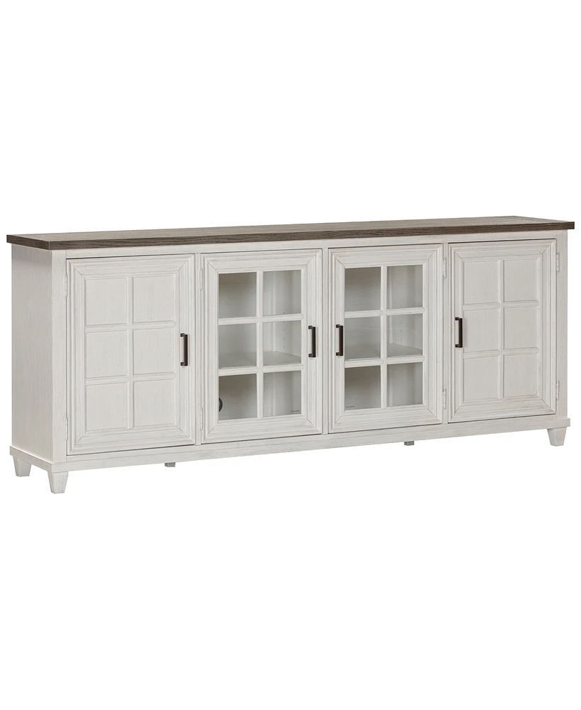 84" Dawnwood Tv Console with 4 Doors