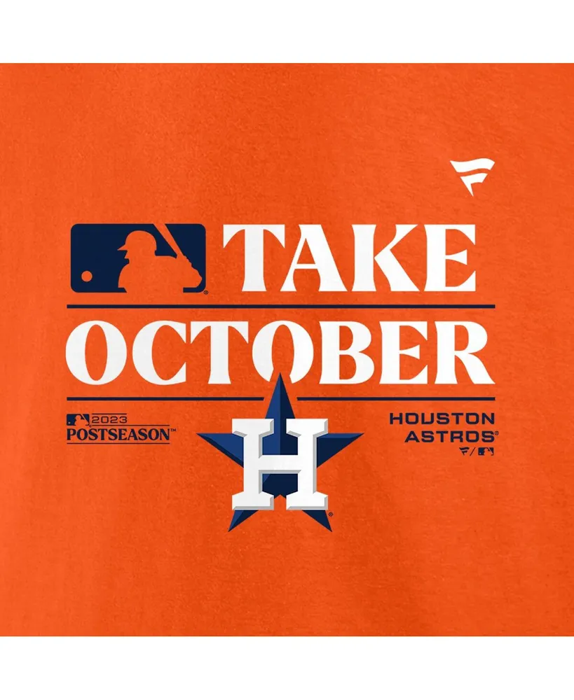 Men's Fanatics Orange Houston Astros 2023 Postseason Locker Room T-shirt