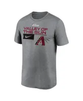 Men's Nike Heather Charcoal Arizona Diamondbacks 2023 Postseason Legend Performance T-shirt