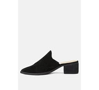 Palma Womens Stacked Heel Mules
