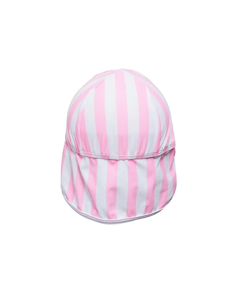 Pink Stripe Floating Flap Hat