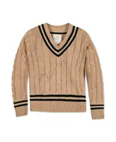 Hope & Henry Women's Long Sleeve V-Neck Cricket Sweater