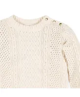 Hope & Henry Women's Cable Knit Fisherman Sweater