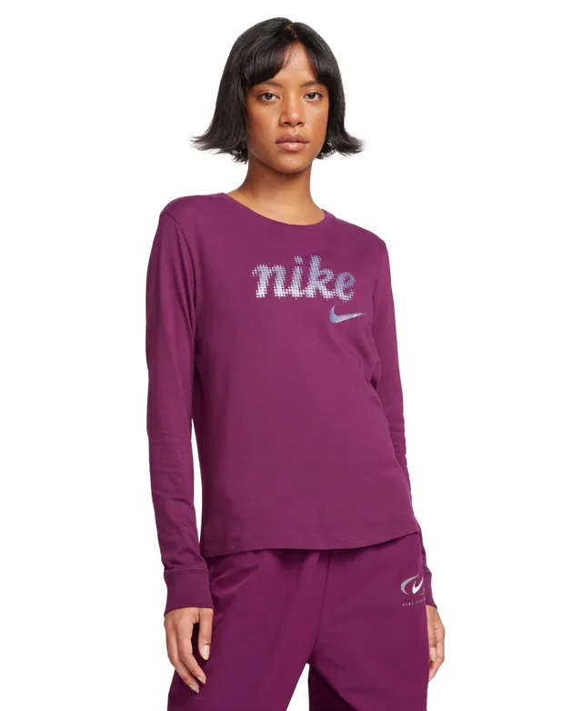 Nike Sportswear Essentials White Long Sleeve Mock Neck Top