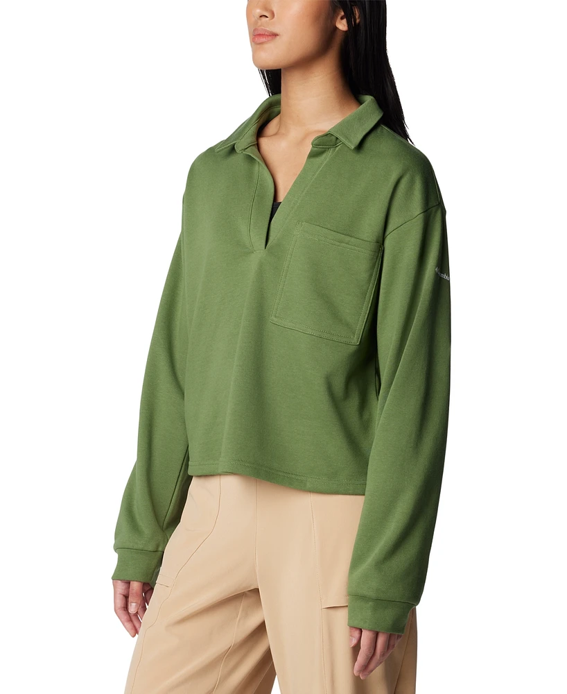 Columbia Women's Trek Collared Crew Long-Sleeve Top