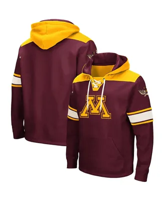 Men's Colosseum Maroon Minnesota Golden Gophers 2.0 Lace-Up Pullover Hoodie